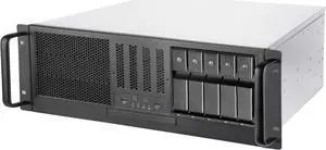 SilverStone Technology RM41-H08 4U Rackmount Server Case with 5 x 3.5 Hot-Swappable Bay and 3 x 5.25 Bays with USB 3.1 Gen 1 (SST-RM41-H08)