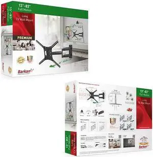 BM443LP TV Wall Mount Full Motion - Extension, Swivel & Tilt 13" - 83"