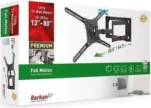 4 Movement Flat/Curved Screen Bracket TV Wall Mount 13" - 80" -(4400)