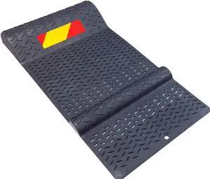 Plastic Parking Mat Guides for Garage Vehicles, Antiskid Car Safety Park Aid - Gray