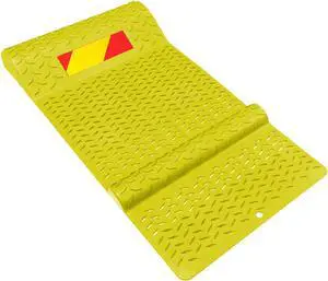 Plastic Parking Mat Guides for Garage Vehicles, Antiskid Car Safety Park Aid - Yellow