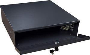 15 x 15 x 5 Inches DVR Lock Box, NVR Security Lockbox Enclosure Heavy Duty 16 Gauge with AC Fan, Great Electonics Lock Box For Home, Schools, Classrooms, And Any Public Place