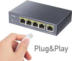 4 Port Gigabit PoE Extender, 10/100/1000Mbps, 4 Channel PoE Repeater, PoE Amplifier, PoE Booster, Wall-Mount, Comply with IEEE 802.3bt, 802.3at, 802.3af, Not Support Passive PoE, Plug and Play