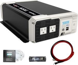 1100 Watt 12V to 110v Pure Sine Wave Inverter Dual AC Outlets & USB, Installation Kit Included, Automotive Power for Tools, Camping Essentials & Car Accessories - ETL Approved UL STD 458
