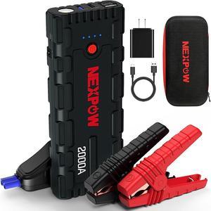 Car Jump Starter 2000A Peak 12V Portable Car Battery Starter Auto Battery Booster Lithium Jump Box with LED LightUSB Quick Charge 30