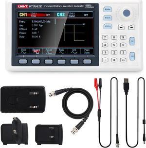 UNI-T UTG962E Arbitrary Waveform Generator Function Generator Kit 60Mhz Dual-Channel 200MSa/s 14 Bits Frequency Signal Generator