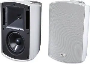 AW-650 Indoor/Outdoor Speaker, White (Pair) - Two-Way All-Weather Loudspeakers - 6.5 IMG Woofer & 1 Titanium Dome Tweeter - UV-Resistant Enclosure