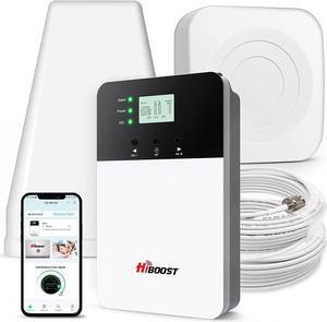 Cell Phone Signal Booster, Cover 6000 sq ft with 2 Indoor Antennas for All US Carriers, Cell Phone Booster for Home Office and Destination RV 4G 5G LTE Verizon AT&T T-Mobile APP Support FCC