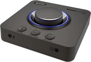Sound Blaster X4 External USB DAC Amp with Super X-Fi, 7.1 Surround, Optical I/O, Mic/Headset/Line-in - For PC and Mac
