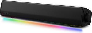 Sound Blaster GS3 Compact RGB Gaming Soundbar with SuperWide Technology, Powered via USB, Bluetooth 5.4, Headphone-Out Port, for PC and Mac