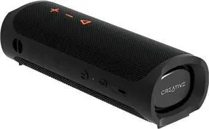 Portable Waterproof Bluetooth 5.3 Speaker with Up to 18 Hours of Battery Life, IPX7 Waterproof, and Powerful Bass Performance, Wireless Stereo Link (Black)