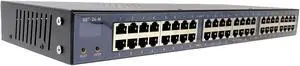 PoE Texas - 24 Port 802.3bt Managed PoE Injector - Network Power over Ethernet Gigabit Injector PoE Adapter with App & Web Control - 80 Watts Per Port for Smart Lighting, PTZ & NDI Cameras and More
