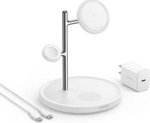 MagGo 3-in-1 Wireless Charging Station Qi2 Certified 15W MagSafe Stand Kit