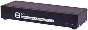8 Ports RCA AV Video Audio 1 to 8 Ports 8 Way TV Splitter Box