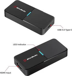 BU113 Live Streamer Cap 4K HDMI DSLR Video Capture Card for Content Creation - Capture and Stream in 2160p30, Record in 1080p60 HDR, USB Type-C, TAA/NDAA Compliant