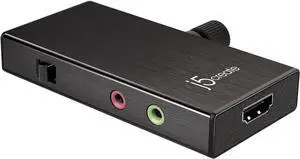 Live Video Capture Card JVA02- HDMI to USB-C, Supports 1080p 60FPS Video and Audio Recording, Power Delivery 60W Pass Through, Ideal for PC Xbox Playstation Android Game Live Streaming