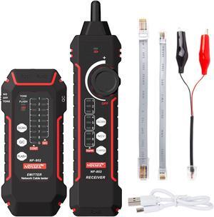 Wire Tracker RJ11 RJ45 Tester Line Finder, Ethernet LAN Multifunction Anti-Interference Network Cable Tester for Network Maintenance Collation, Telephone Line Test