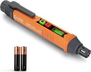 PT199 Natural Gas Leak Detector with Audible & Visual Alarm, Portable Gas Sniffer to Locate Combustible Sources Like Methane, Propane for Home(Includes Battery x2)