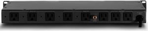 PMX-3300 Power Conditioner and Surge Sequencer 10 Protected Outlets and 3 Zones 15A with LED Voltmeter Display & Pullout Light Black