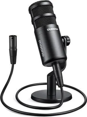 XLR Podcast Microphone, Cardioid Studio Dynamic Mic for Vocal Recording, Streaming, Voice-Over, Voice Isolation Technology, Metal Mic, Works for Audio Interface, Mixer, Sound Card-PD100 XLR Podcast Microphone, Cardioid Studio Dynamic Mic for Vocal Recording, Streaming, Voice-Over, Voice Isolation Technology, Metal Mic, Works for Audio Interface, Mixer, Sound Card-PD100