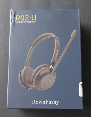 Rownfusny R02-U Wireless Stereo Headset Advanced Noise Reduction Microphone