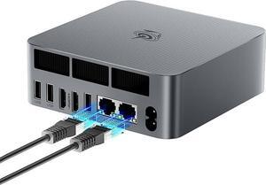 Beelink EQR6 Mini PC, AMD Ryzen 7 6800U(6nm, 8C/16T) up to 4.7GHz, Mini Computer 32GB LPDDR5 RAM 500GB M.2 PCIe 4.0 SSD,4K@60Hz Dual Display, mini computer dual 1000M LAN