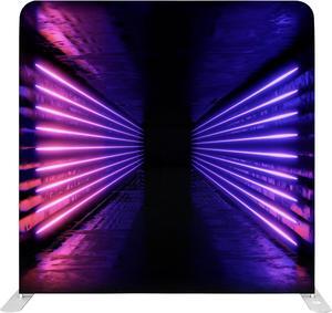 Bakod Neon Corridor Pillow-case Cover Tension Fabric Display Backdrop w/ 8ftx8ft Frame