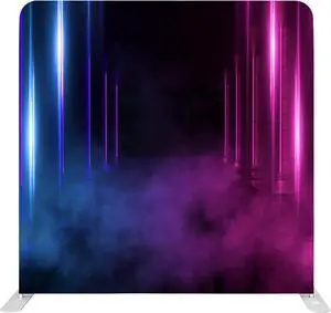 Bakod Neon Smoke Pillow-case Cover Tension Fabric Display Backdrop w/ 8ftx8ft Frame