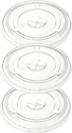 98mm PET Flat Straw Slot Lid, Office Equipment & Supplies. Carton of 1000 counts