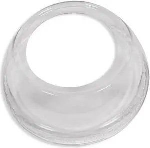 98mm Wide Hole Dome Lid PET Plastic Cold Cup Lids for 16oz, 20oz, and 24oz Cups. Carton of 1000 Counts