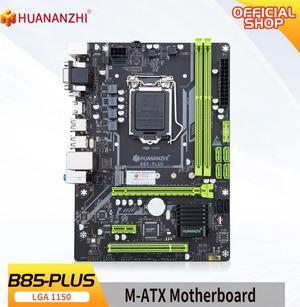 HUANANZHI B85 PLUS Motherboard MATX LGA 1150 i3 i5 i7 E3 DDR3 16GB M2 SATA3 USB30 VGA DVI HDMICompatible Mainboard