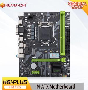 HUANANZHI H61 PLUS M.2 Motherboard M-ATX For LGA 1155 Support i3 i5 i7 DDR3 1333 1600MHz 16GB VGA HDMI-Compatible