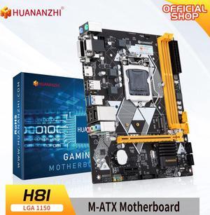 HUANANZHI H81 Motherboard M-ATX LGA 1150 i3 i5 i7 E3 DDR3 1333/1600MHz 16GB M.2 SATA3 USB3.0 VGA DVI HDMI-Compatible