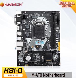 HUANANZHI H81 Q Motherboard MATX LGA 1150 i3 i5 i7 E3 DDR3 13331600MHz 16GB M2 SATA3 USB30 VGA DVI HDMICompatible