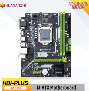 HUANANZHI H81 PLUS Motherboard LGA 1150 M.2 NVME Slot Support i3 i5 i7 E3 V3 Processor DDR3 RAM H81 PLUS Mainboard