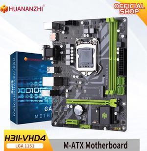 HUANANZHI H311-VHD4 Motherboard LGA 1151 Support 6/7/8/9 generation DDR4 2133/2400/2666MHz 32GB M.2 SATA3 USB3.0 VGA