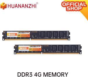HUANANZHI DDR3 4GB NON-ECC 1600MHz Desktop Memory 1.5V DIMM For  PC3-12800 RAM 8GB (2 x 4GB) DDR3 Black