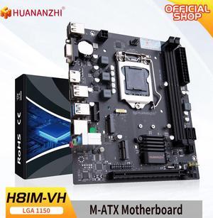 HUANANZHI H81M VH Motherboard MATX For LGA 1150 Support i3 i5 i7 DDR3 1333 1600MHz 16GB SATA M2 USB VGA HDMICompatible