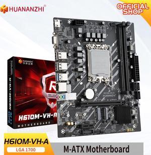 HUANANZHI H610M VH A M-ATX DDR4 Motherboard Support 12 13 Gen(LGA 1700 CPU 12100F 12400F 12490F 12600F 12700F 13600F)