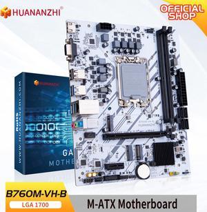 HUANANZHI B760M VH B MATX DDR4 Motherboard Support 12 13 GenLGA 1700 CPU 12100F12400F12490F12600F12700F13600F