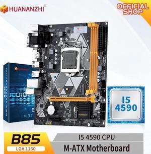 HUANANZHI B85 Motherboard MATX LGA 1150 With Intel i5 4950 Supports 16G RAM M2 NVME SATA20 30