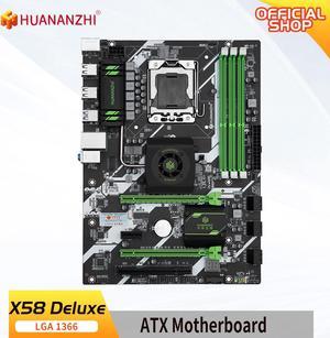 HUANANZHI X58 DELUXE LGA 1366 X58 Deluxe motherboard support RECC NON-ECC DDR3 and xeon X5670 X5575 X5650 X5660 USB3.0 AMD RX Series