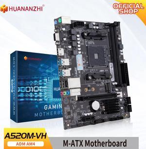 HUANANZHI A520M VH AMD AM4 Motherboard Support Ryzen ( 3600 4650G 5500 5500G 5600 5600G 5600X 5800X) M.2 NVME Dual Channel DDR4 RAM