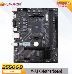 HUANANZHI B550E B AMD AM4 motherboard supports Ryzen3000/4000/4000G/5000/5000G series
CPU supports M.2 NVME Dual Channel DDR4 RAM