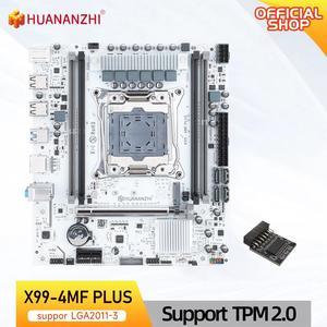 HUANANZHI X99 4MF plus LGA 2011-3 Xeon Motherboard - DDR4 RECC/NON-ECC Memory Support NVME Connectivity with TPM 2.0