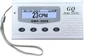 Geiger Counter Nuclear Radiation Detector GQ GMC-300S Digital Nuclear Radiation Dosimeter with LCD Display, Portable Handheld Beta Gamma X-ray Rechargeable Radiation Monitor Meter
