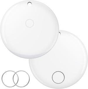 2PCS AirTag Smart Tag Air Tracker Item Finders for Apple Find My (iOS Only) Track Key, Wallet, Luggage, Bluetooth 5.2 Locator with Replaceable Battery