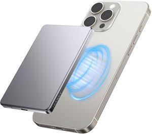 Ultra-Slim Magnetic Power Bank 5000mAh Fast Charging Wireless Charger