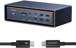 FusionDock Max 2 Thunderbolt 5 Docking Station Triple Display For MacBook with Thunderbolt 5 Cable (3.3')