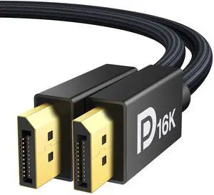 IVANKY 6.6ft DP 2.1 Cable, 80Gbps bandwidth. Supports 16K@60Hz, 8K@240Hz, 4K up to 540Hz, with HDR10, HDCP and DSC 1.2a. Ideal for graphics cards, PCs, TVs and gaming monitors IVANKY 6.6ft DP 2.1 Cable, 80Gbps bandwidth. Supports 16K@60Hz, 8K@240Hz, 4K up to 540Hz, with HDR10, HDCP and DSC 1.2a. Ideal for graphics cards, PCs, TVs and gaming monitors